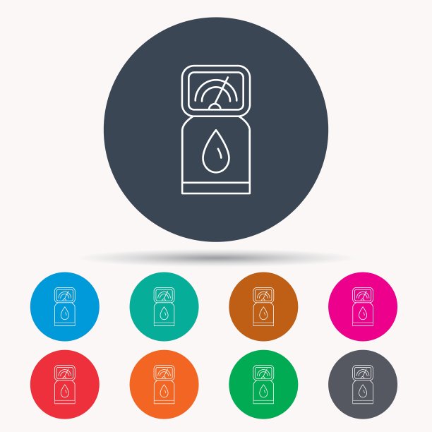 加油站图标汽油油泵标志图片下载