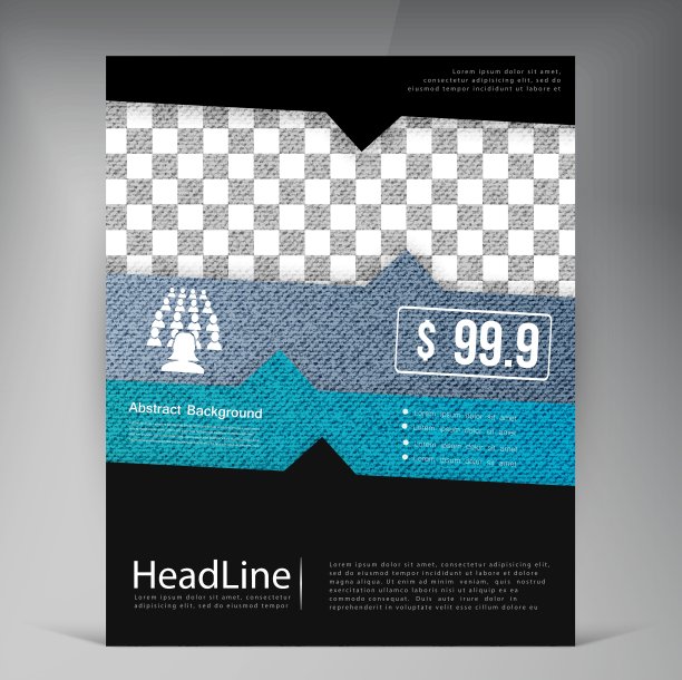 抽象的现代传单小册子图片下载