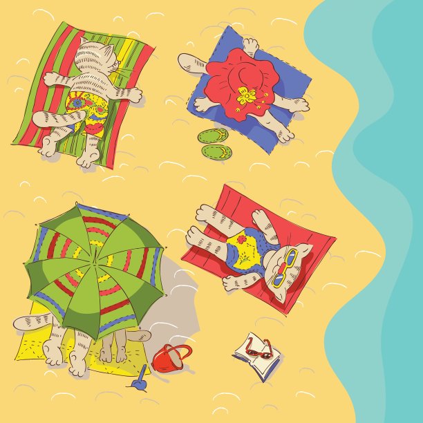 卡通猫图片下载