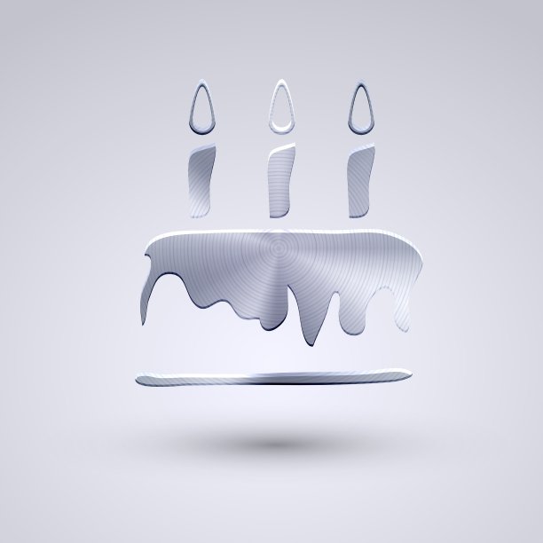 全金属图标在蓝色背景Eps10图片下载