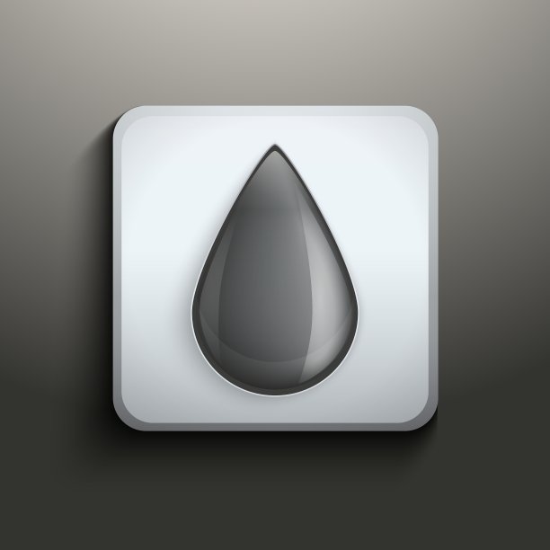 墨水按钮与黑色滴图片下载