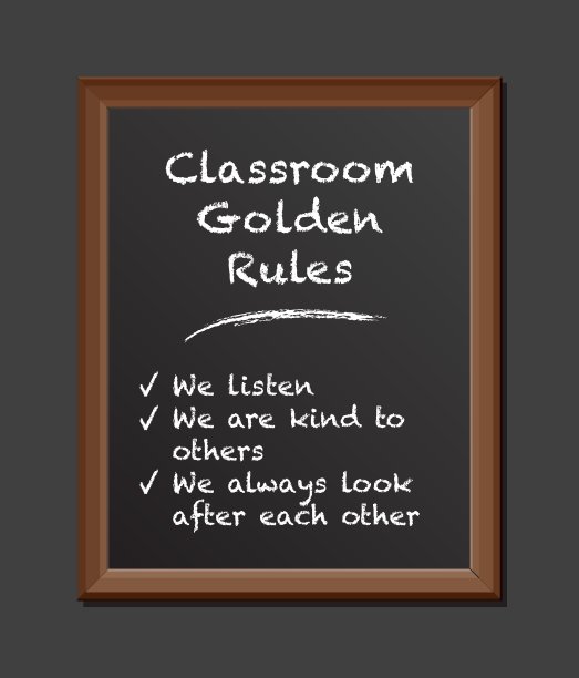 粉笔板班级规则图片下载