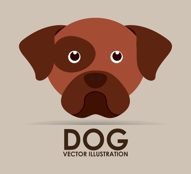 可爱的狗狗设计图片下载