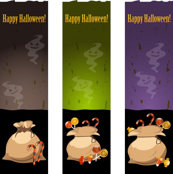 万圣节的横幅图片下载