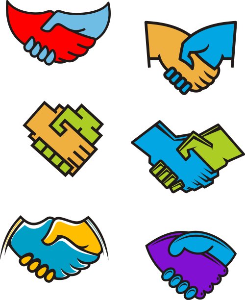 握手符号和图标图片下载