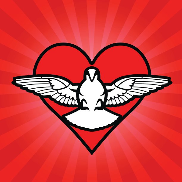 鸟的心脏背景图片下载