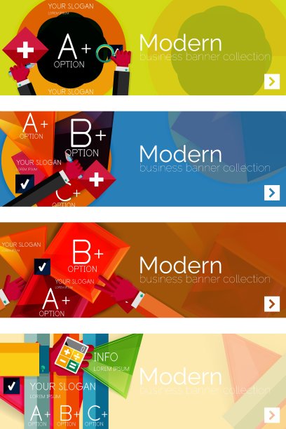 平面网络信息图概念和集合图片下载