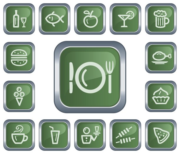 饮食按钮图片下载