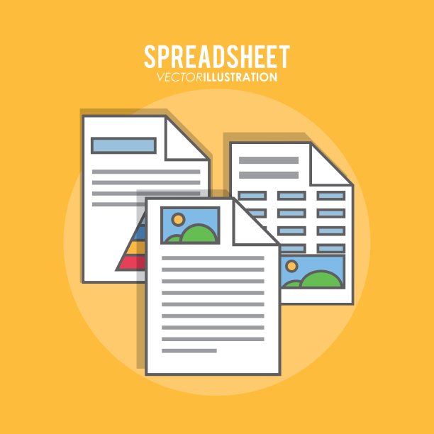 电子表格设计业务和信息图表图片下载