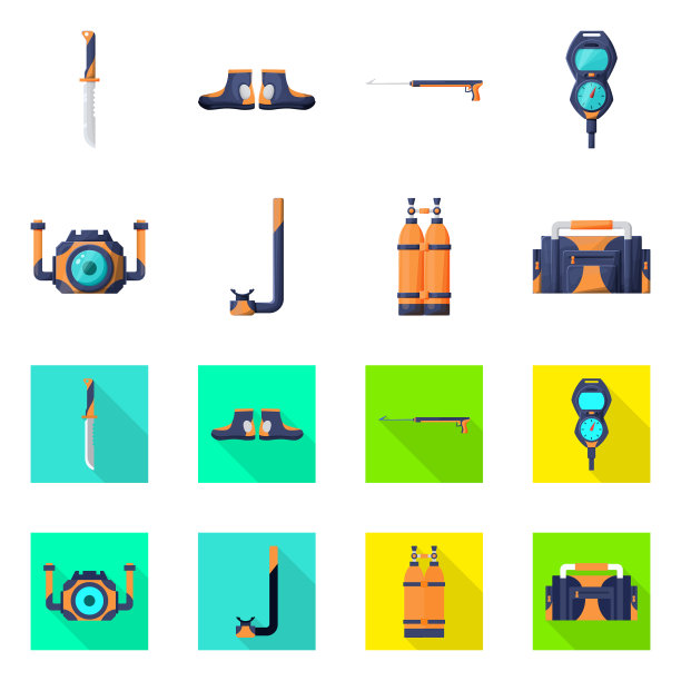 设计潜水和水的象征图片下载