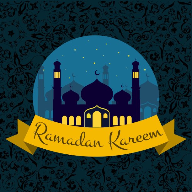 斋月卡里姆问候背景快乐图片下载