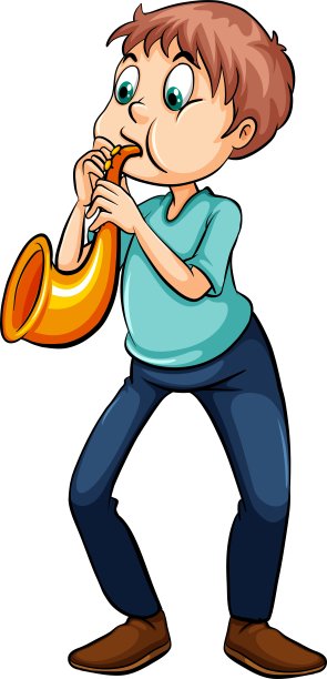 一个人在吹小号图片下载