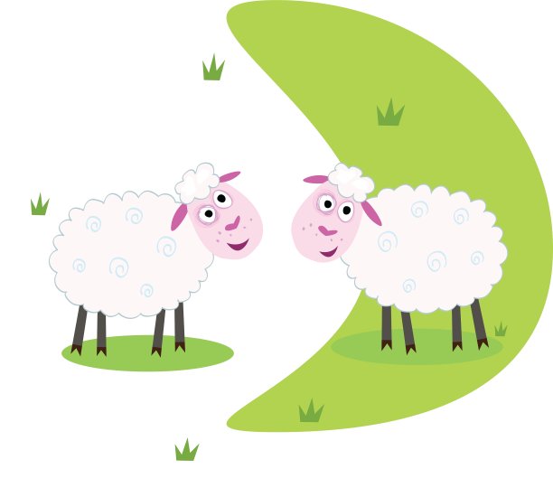 白色的绵羊图片下载