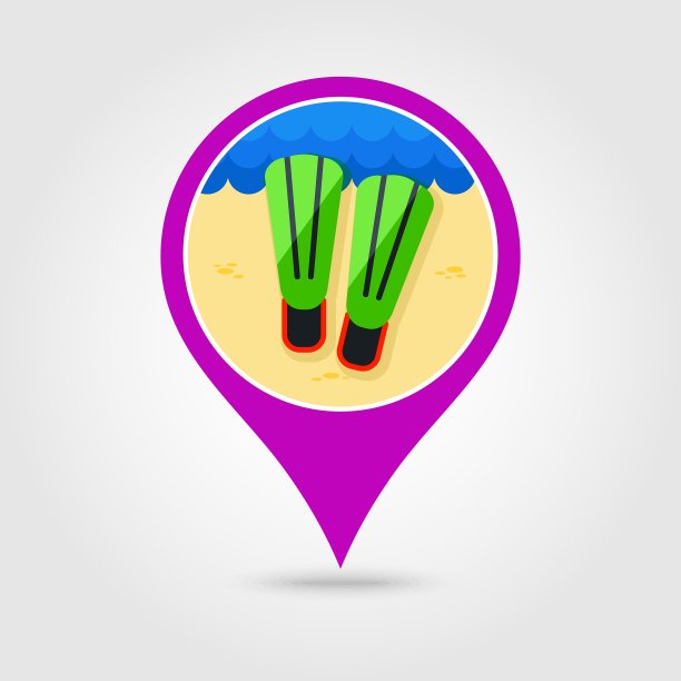 flipppers pin地图图标暑假图片下载