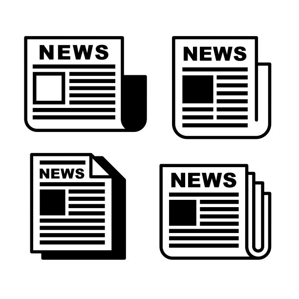 报纸图标集图片下载