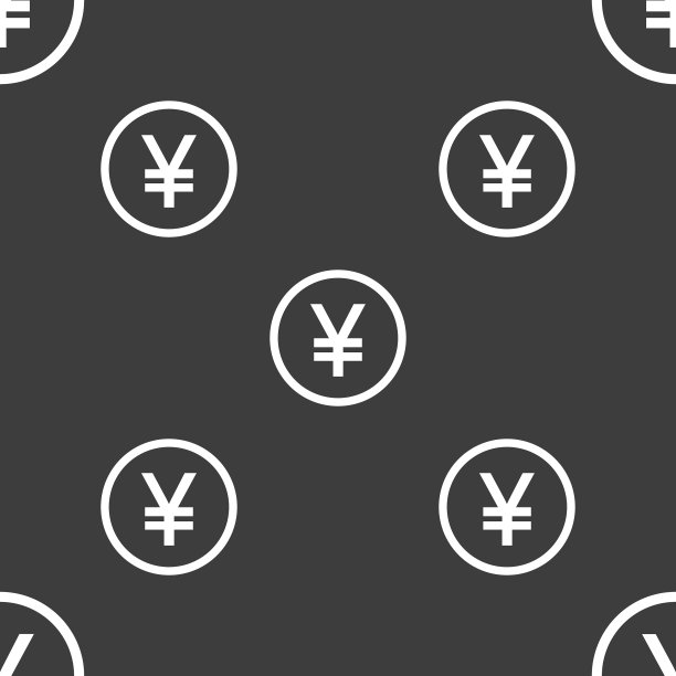 日本元图标标志上无缝图案呈灰色图片下载