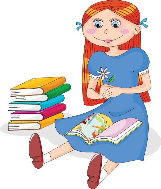 女孩的书图片下载