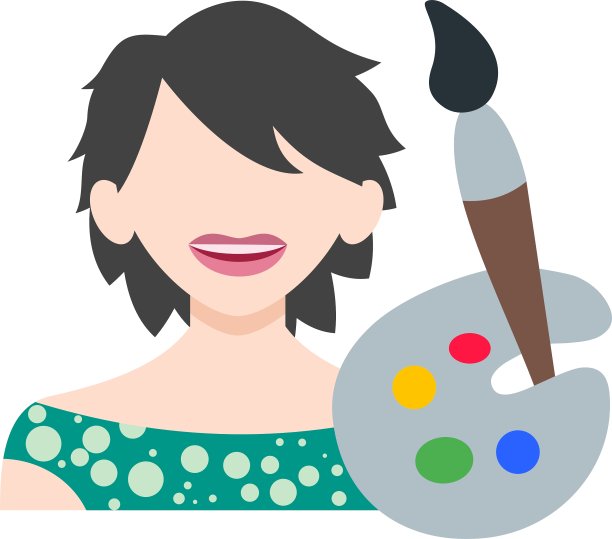 女性画家图片下载
