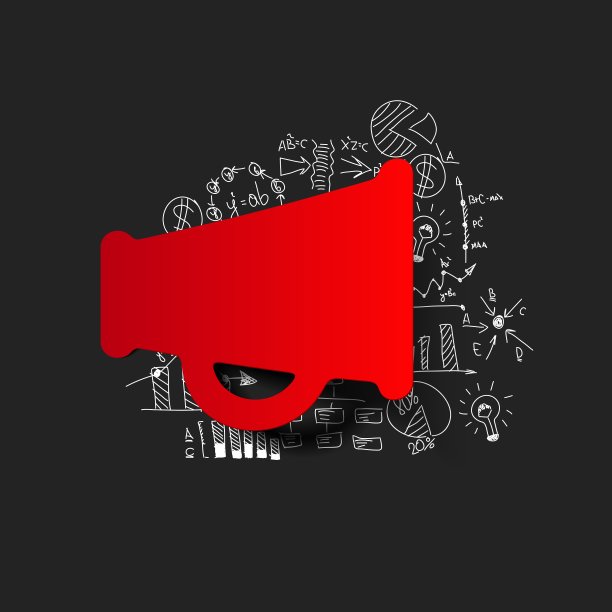 画业务公式扩音器图片下载