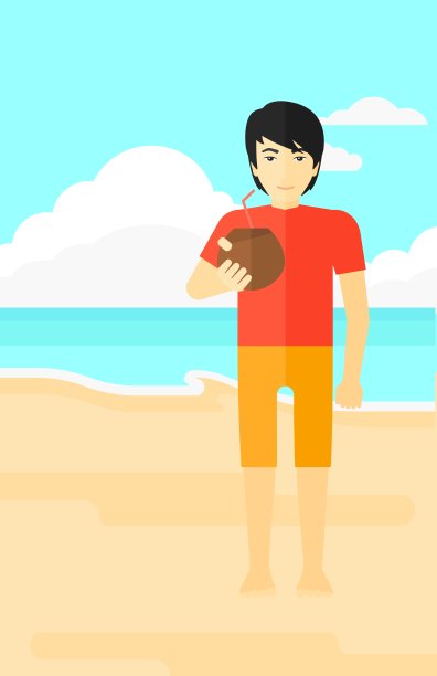 男人喝鸡尾酒图片下载