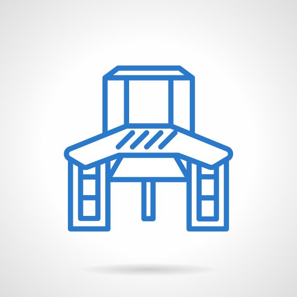 工作表蓝线图标图片下载