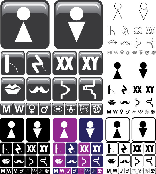 厕所图标集合图片下载