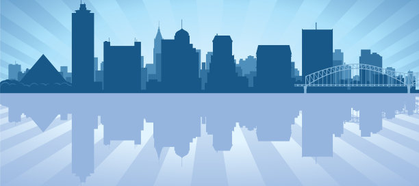 田纳西州孟菲斯的天际线图片下载