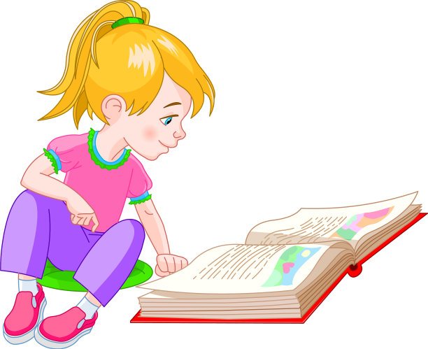 书的女孩图片下载