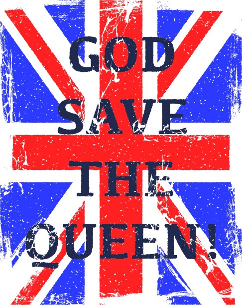 狼籍的英国国旗图片下载