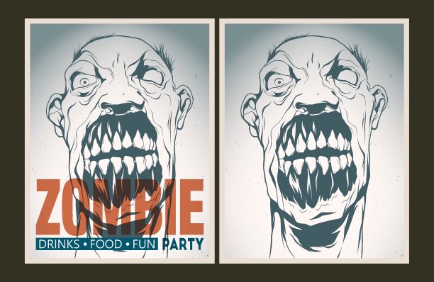 僵尸派对海报收藏图片下载