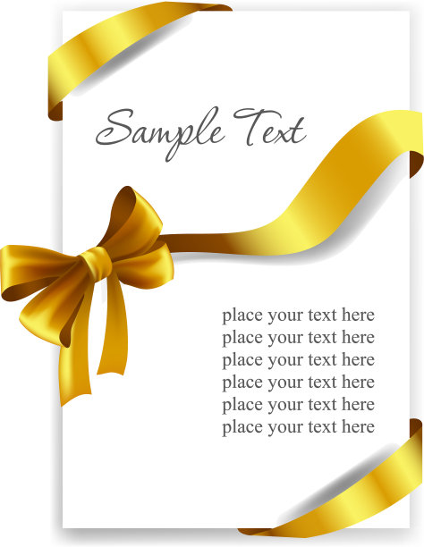 带丝带的金礼物蝴蝶结图片下载