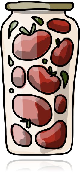 一堆腌番茄的草图图片下载