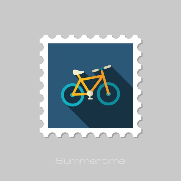 自行车平邮票暑假图片下载
