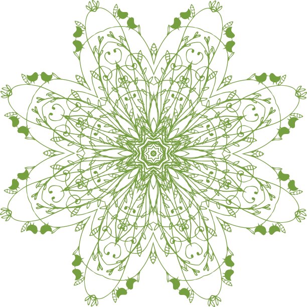 阿拉伯式花纹装饰图片下载