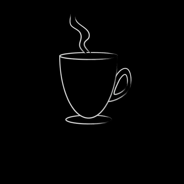 白色的一杯热饮图片下载