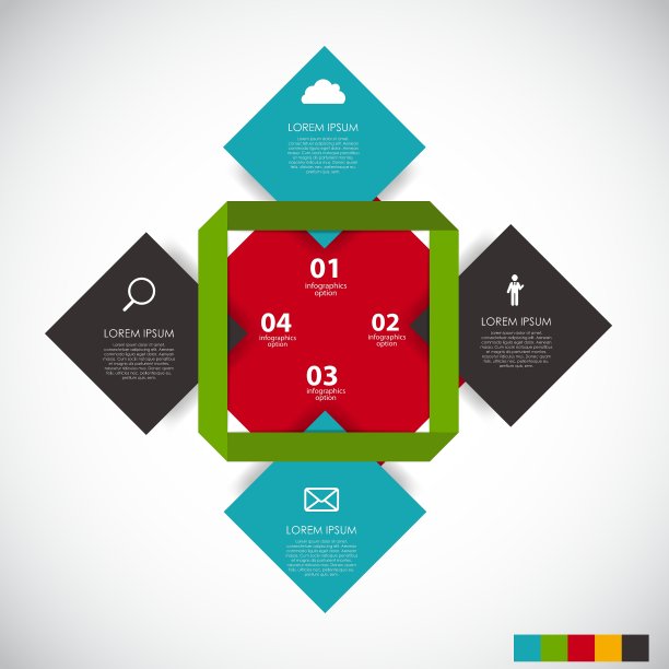 商业信息图表模板图片下载