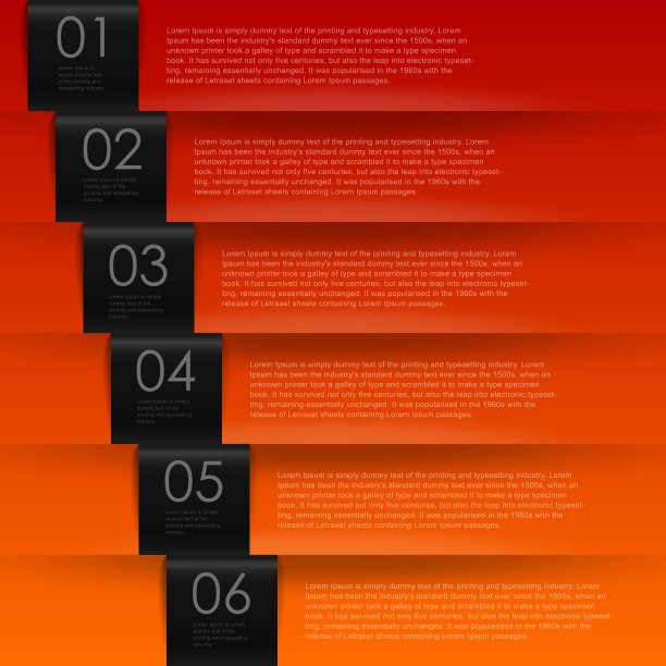 暖色编号横幅图片下载