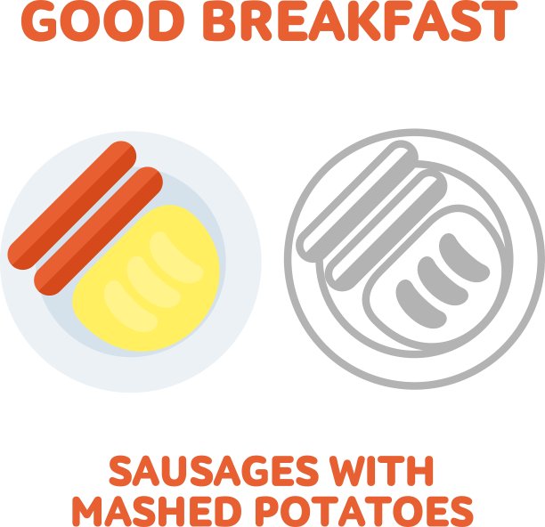 早餐1205元素01图片下载