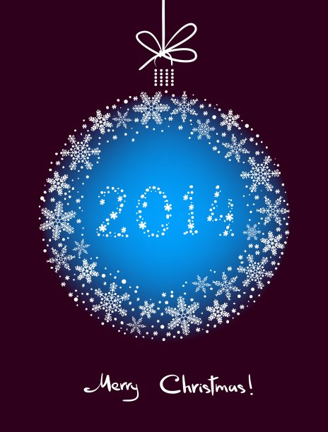 圣诞雪花球图片下载