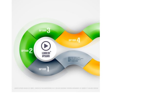 现代圆信息图表模板图片下载