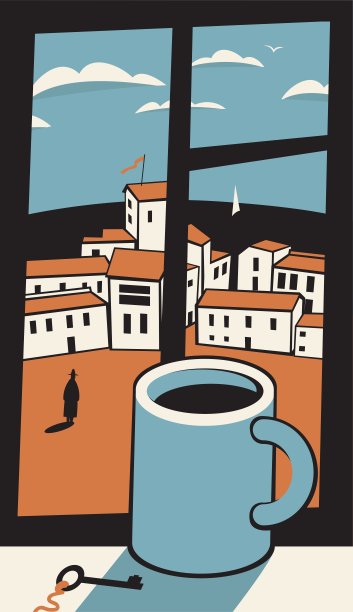 早晨喝咖啡图片下载