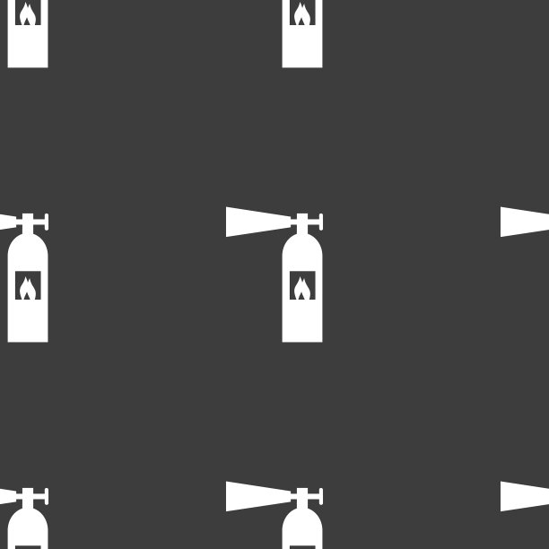 灭火器图标标志无缝模式上图片下载