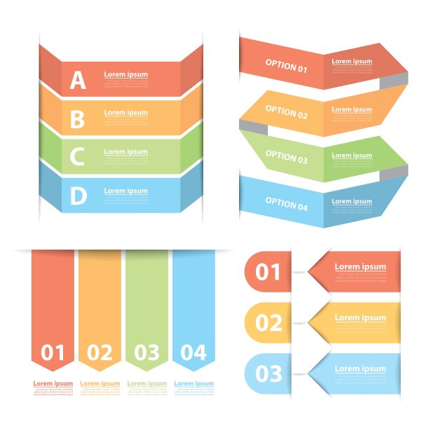 选项横幅信息图集图片下载