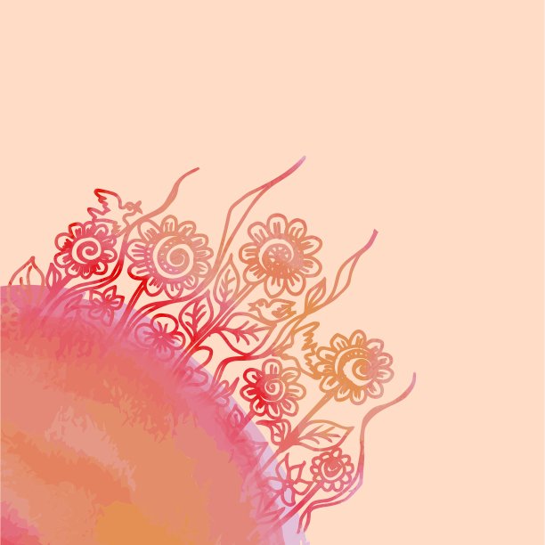 水彩画花卉设计图片下载