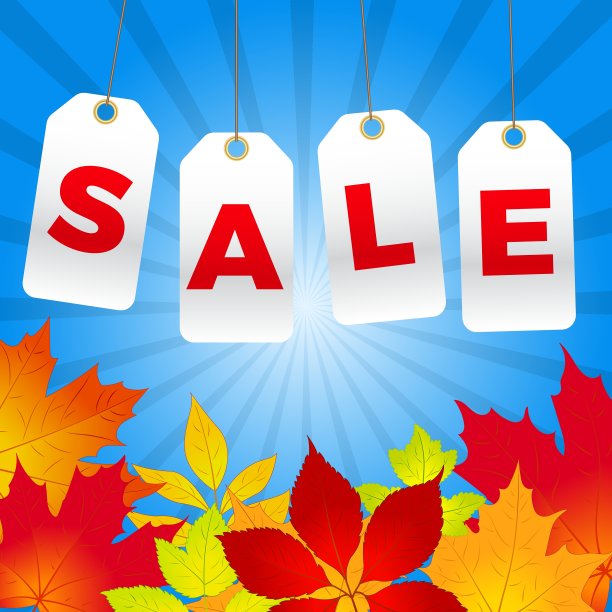 秋季销售背景图片下载