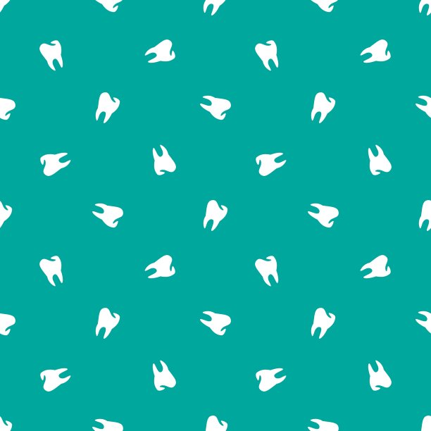 极简的牙齿无缝模式图片下载