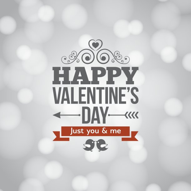 情人节银色灯光复古背景图片下载