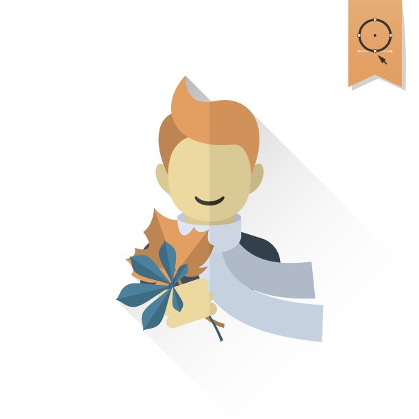 快乐的树叶男孩图片下载