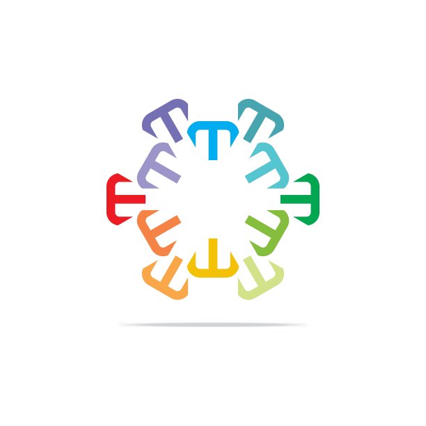 字母T连接网络标志图片下载