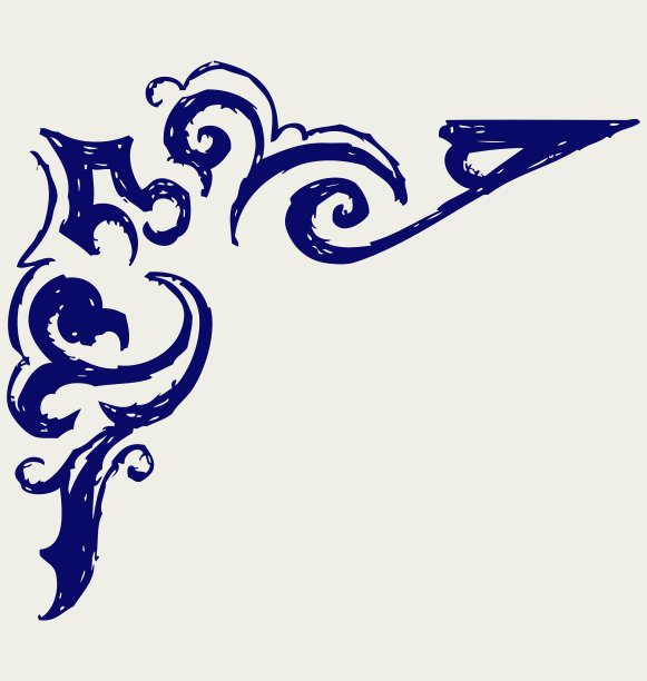 书法设计元素和页面装饰图片下载